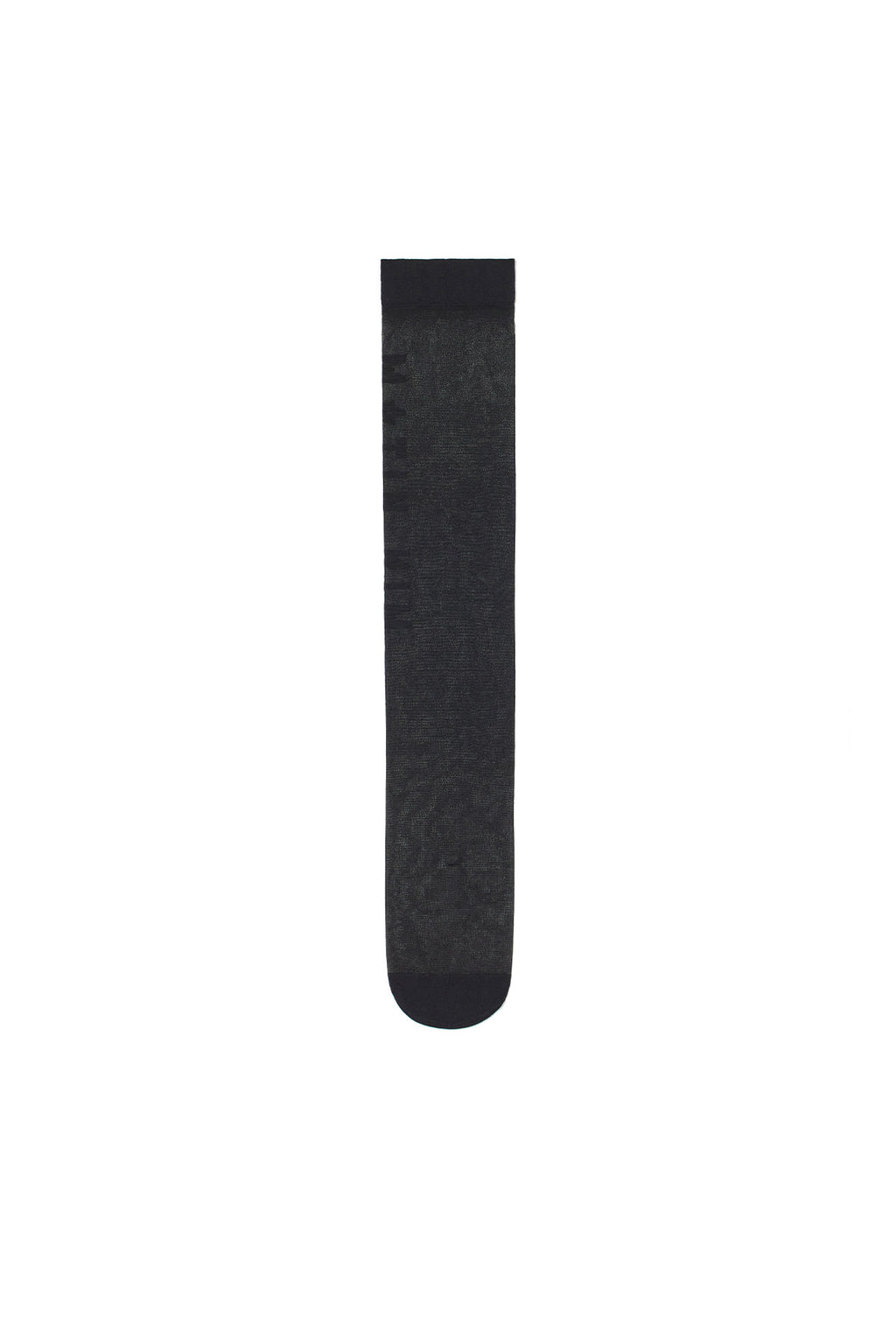 Matin Kim - Logo Jacquard Sheer Knee Socks (Black) product image 1 | TRAB K-Fashion Australia