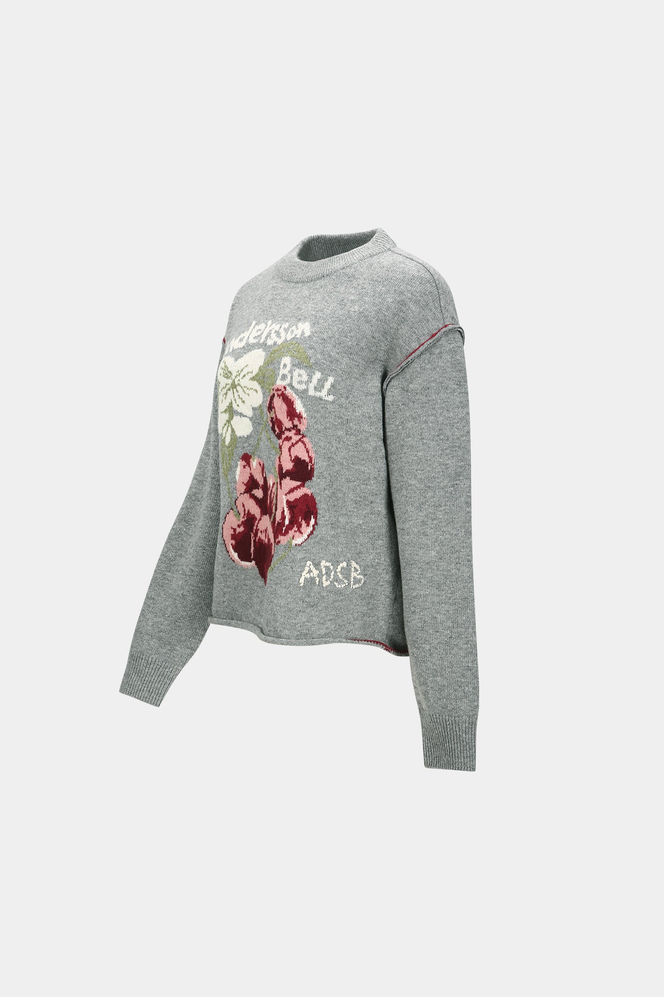 Andersson Bell - Fruit Intarsia Crewneck Sweater (Grey) product image 6 | TRAB K-Fashion Australia