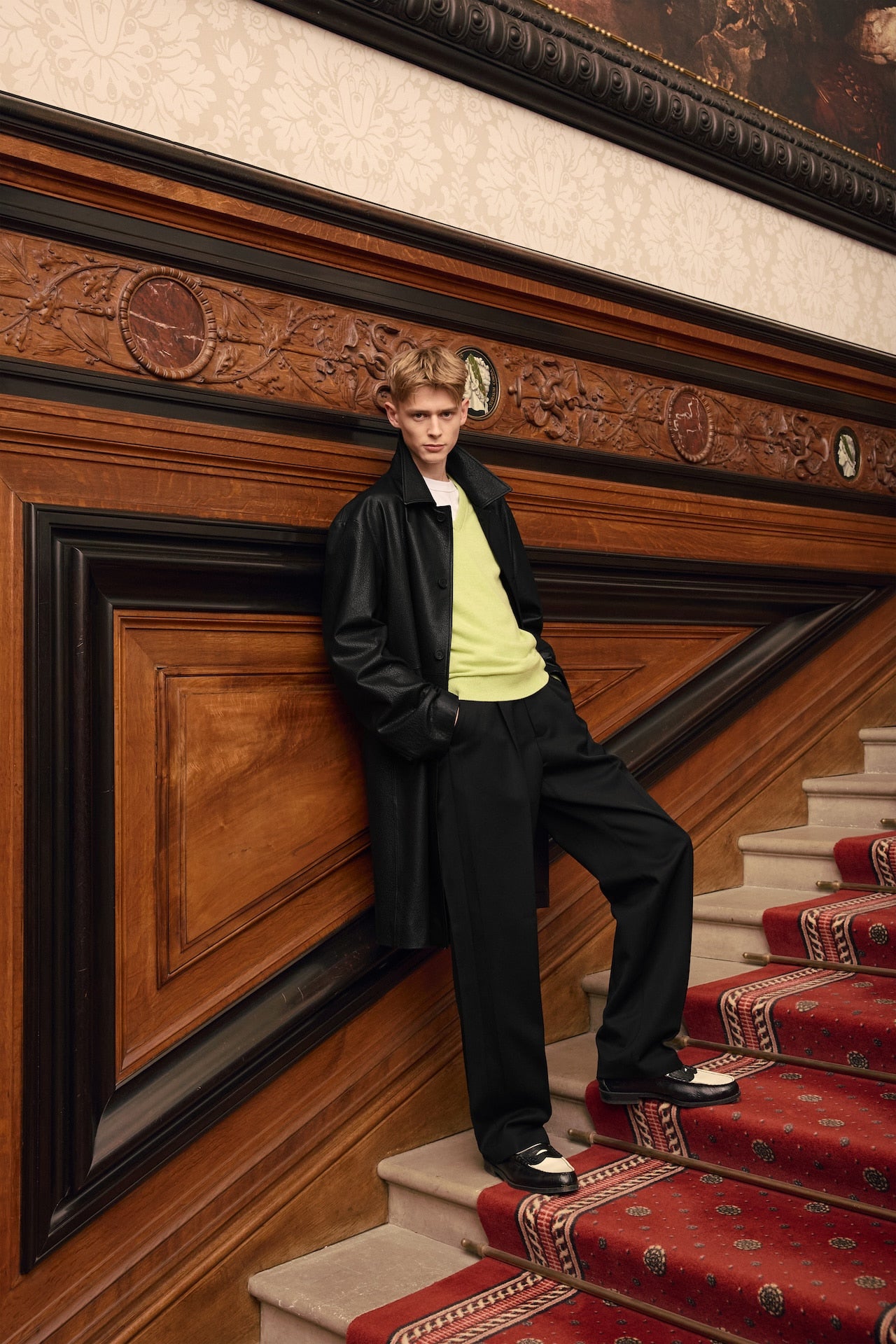 STU - Lambskin Leather Coat (Black) product image 12 | TRAB K-Fashion Australia