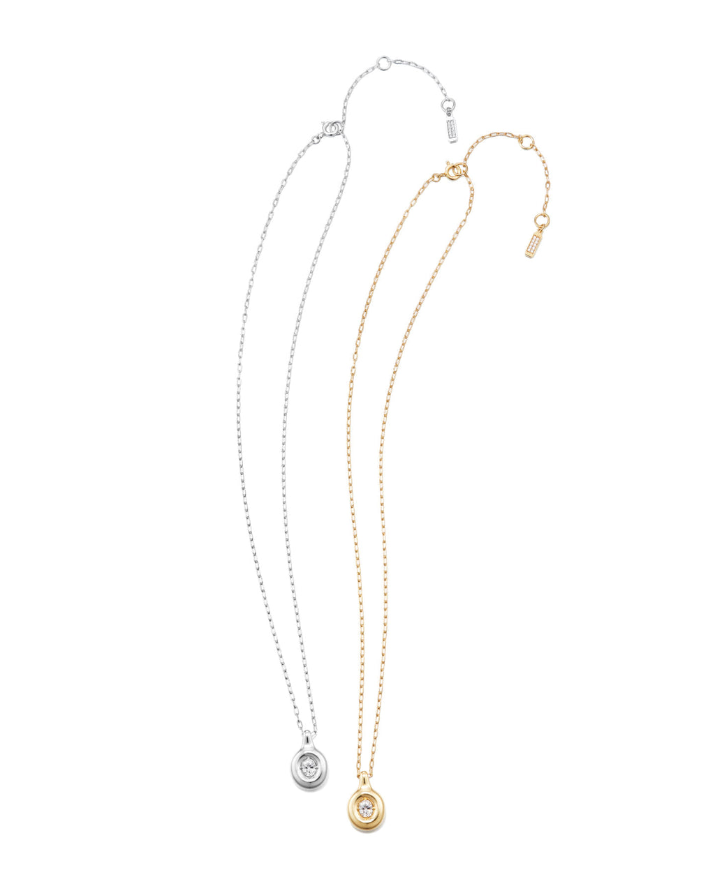 Numbering - Oval Solitaire Pendant Necklace with a Dimensional Frame #3801 product image 9 | TRAB K-Fashion Australia
