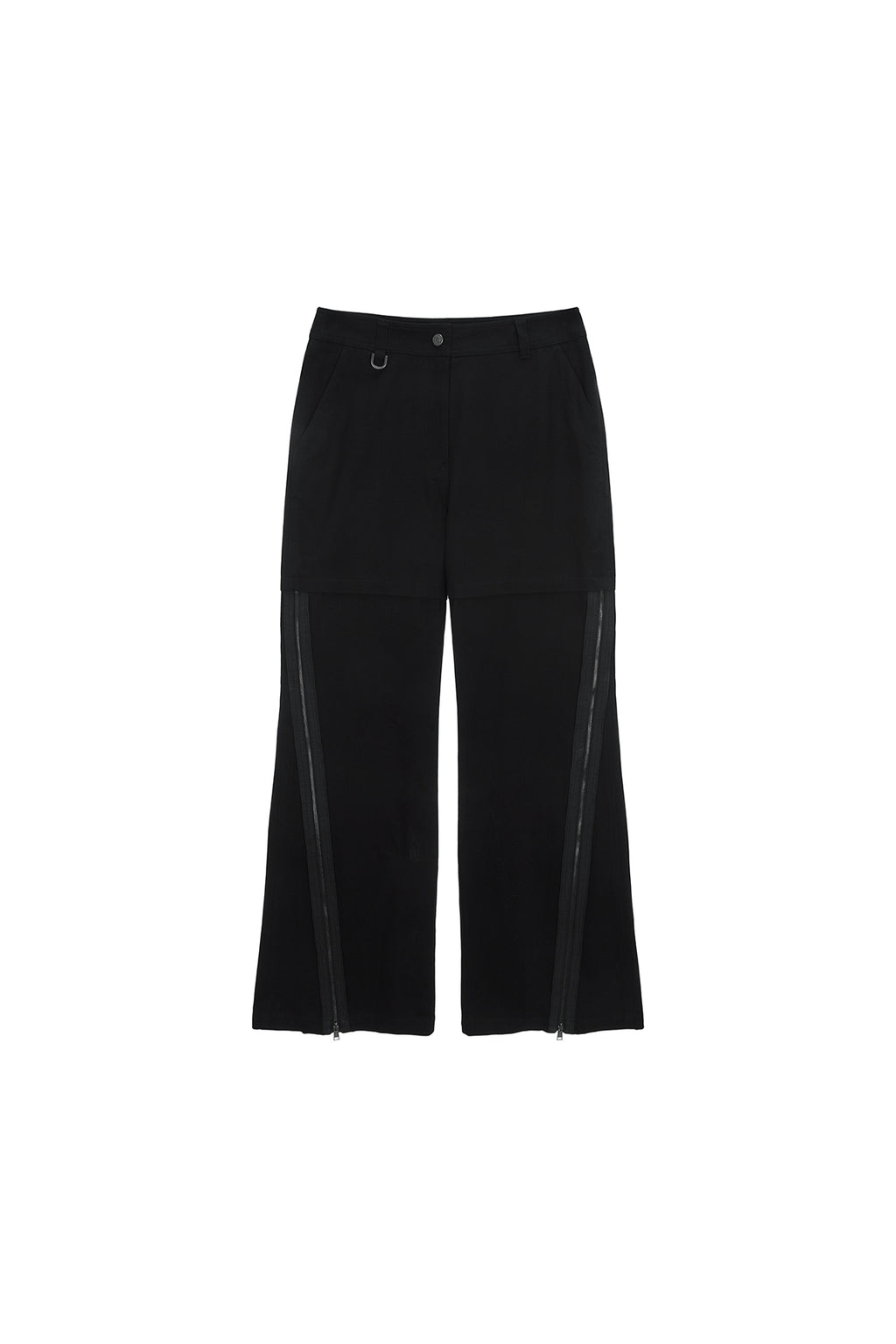 Matin Kim - Zipper Point Boots Cut Pants (Black) product image 1 | TRAB K-Fashion Australia