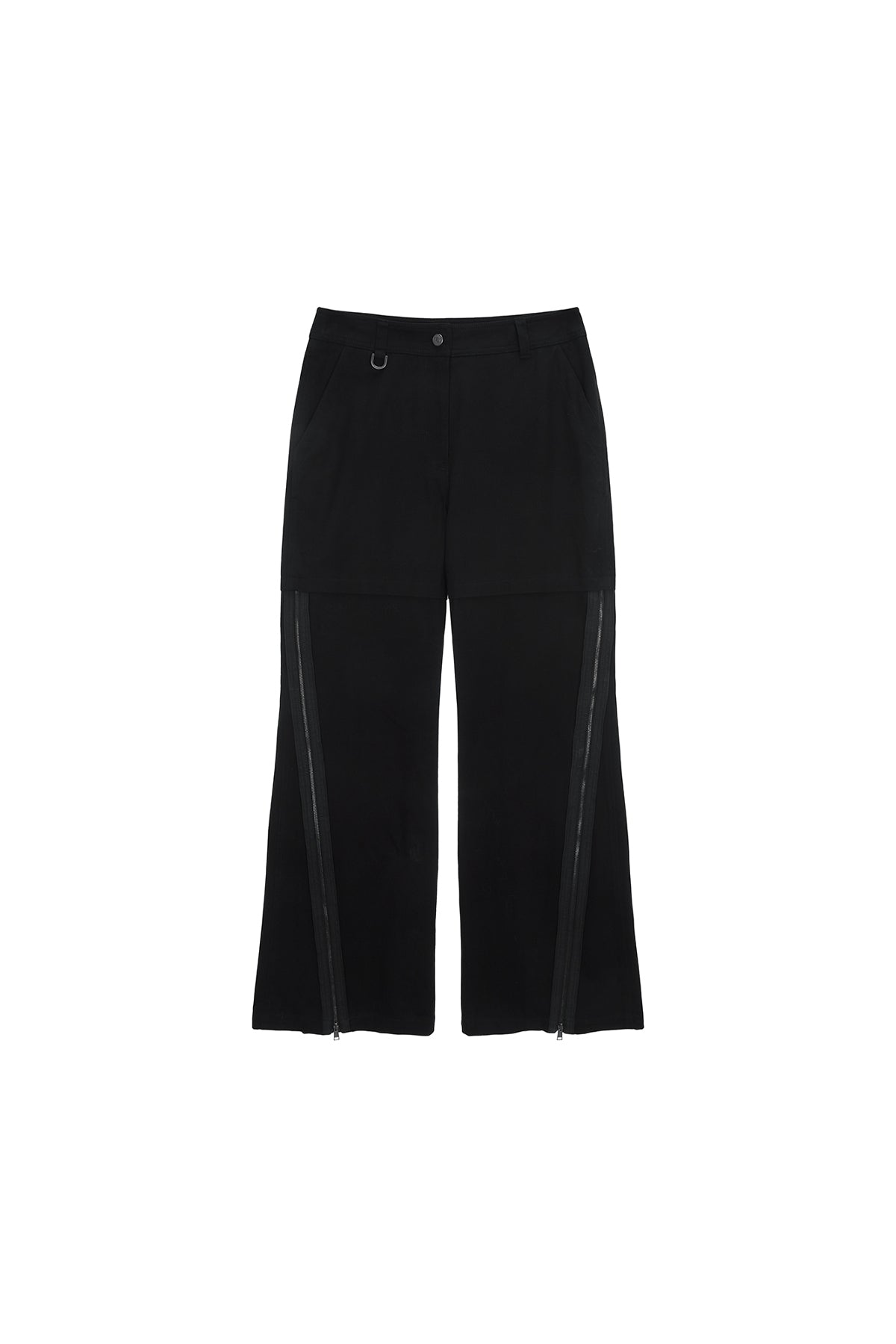 Matin Kim - Zipper Point Boots Cut Pants (Black) product image 1 | TRAB K-Fashion Australia