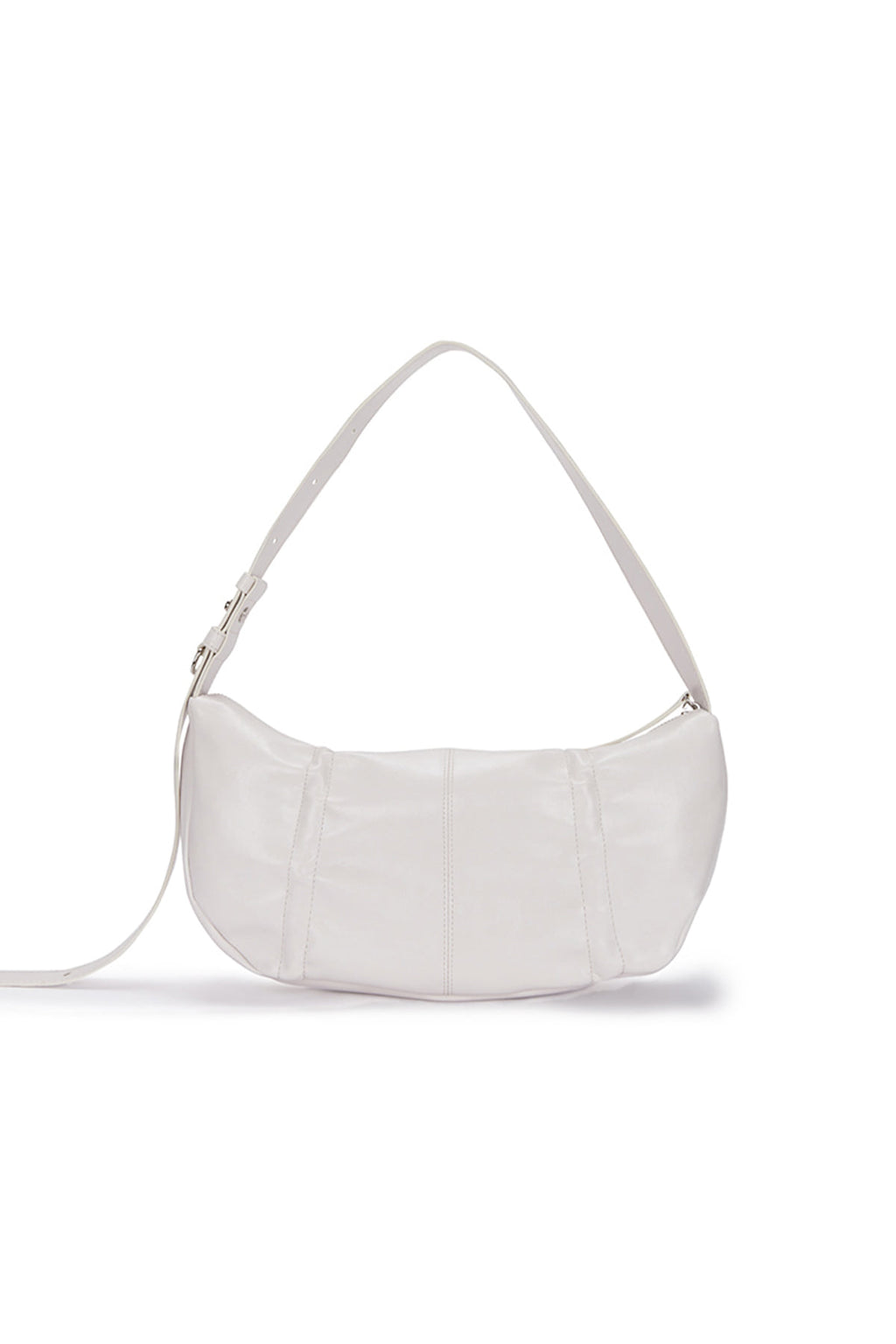 Matin Kim - Half Shirring Ribbon Round Bag (Ivory) product image 7 | TRAB K-Fashion Australia