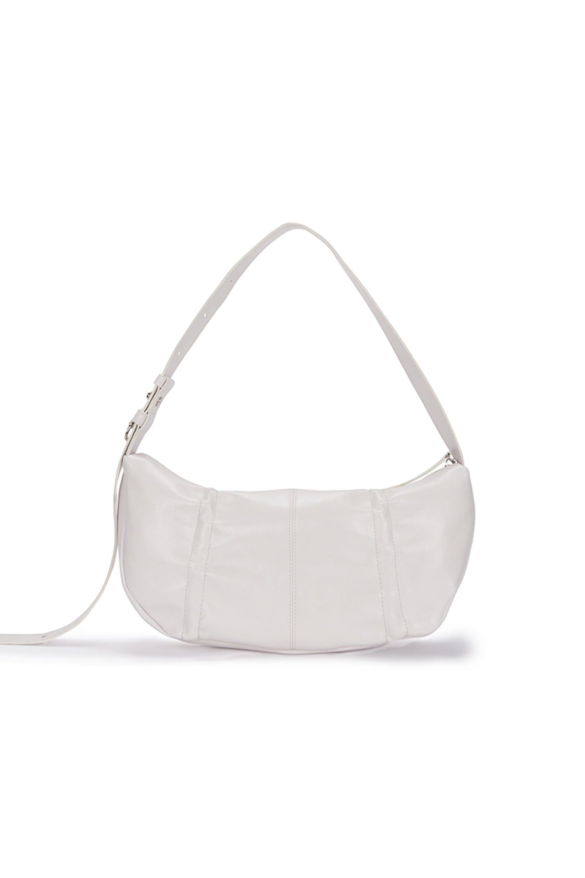 Matin Kim - Half Shirring Ribbon Round Bag (Ivory) product image 7 | TRAB K-Fashion Australia