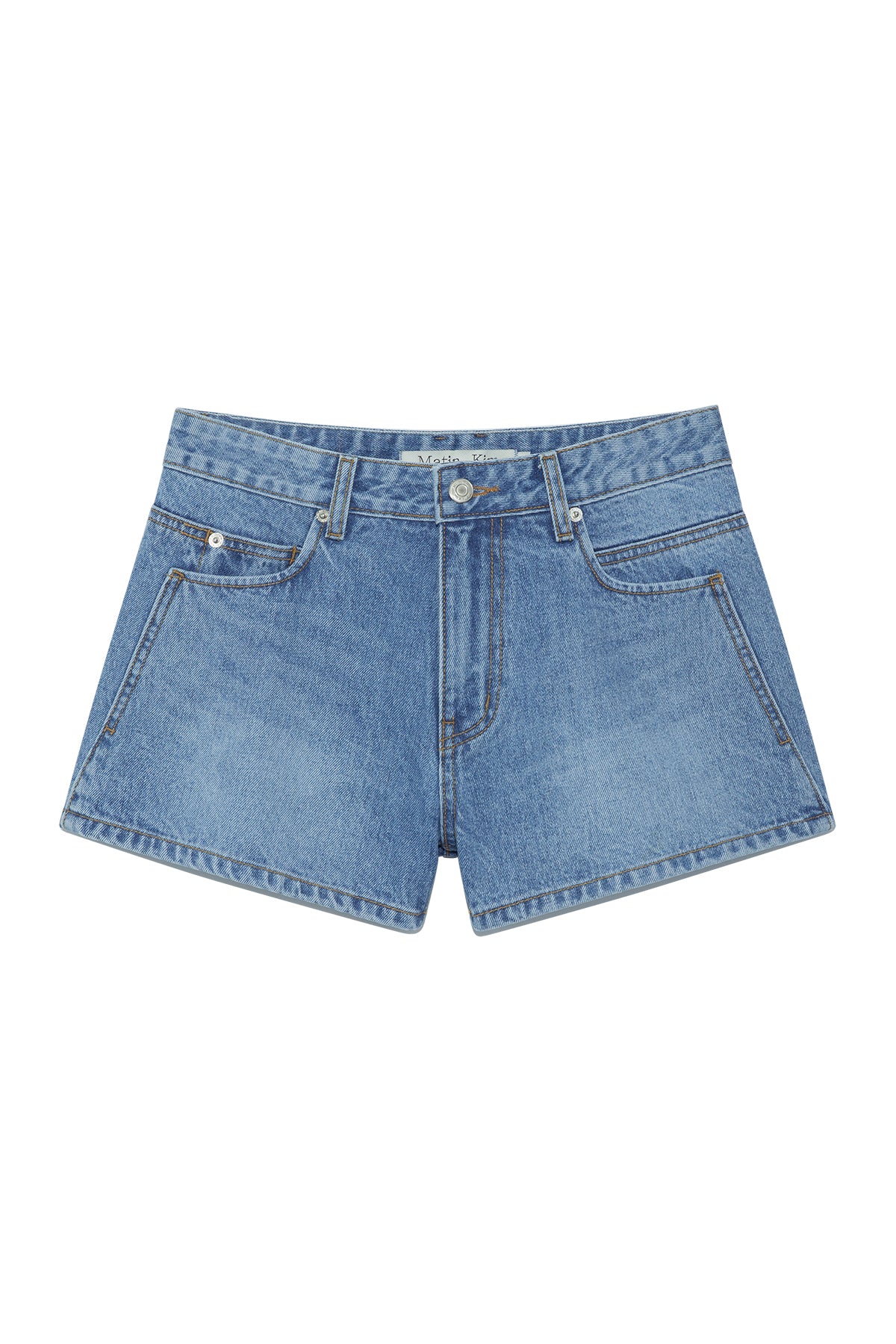 Matin Kim - Stitch Point Denim Shorts (Blue) product image 1 | TRAB K-Fashion Australia