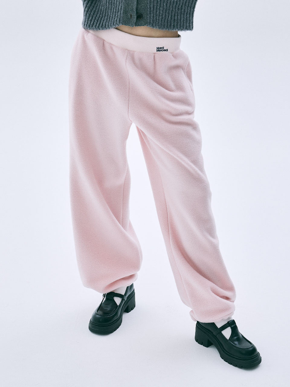 Mardi Mercredi - Fleece Jogger Pants (Pink) product image 1 | TRAB K-Fashion Australia