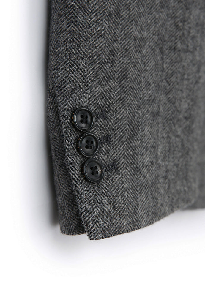 Tonywack - Ring Snap Blazer (Grey Herringbone) product image 13 | TRAB K-Fashion Australia