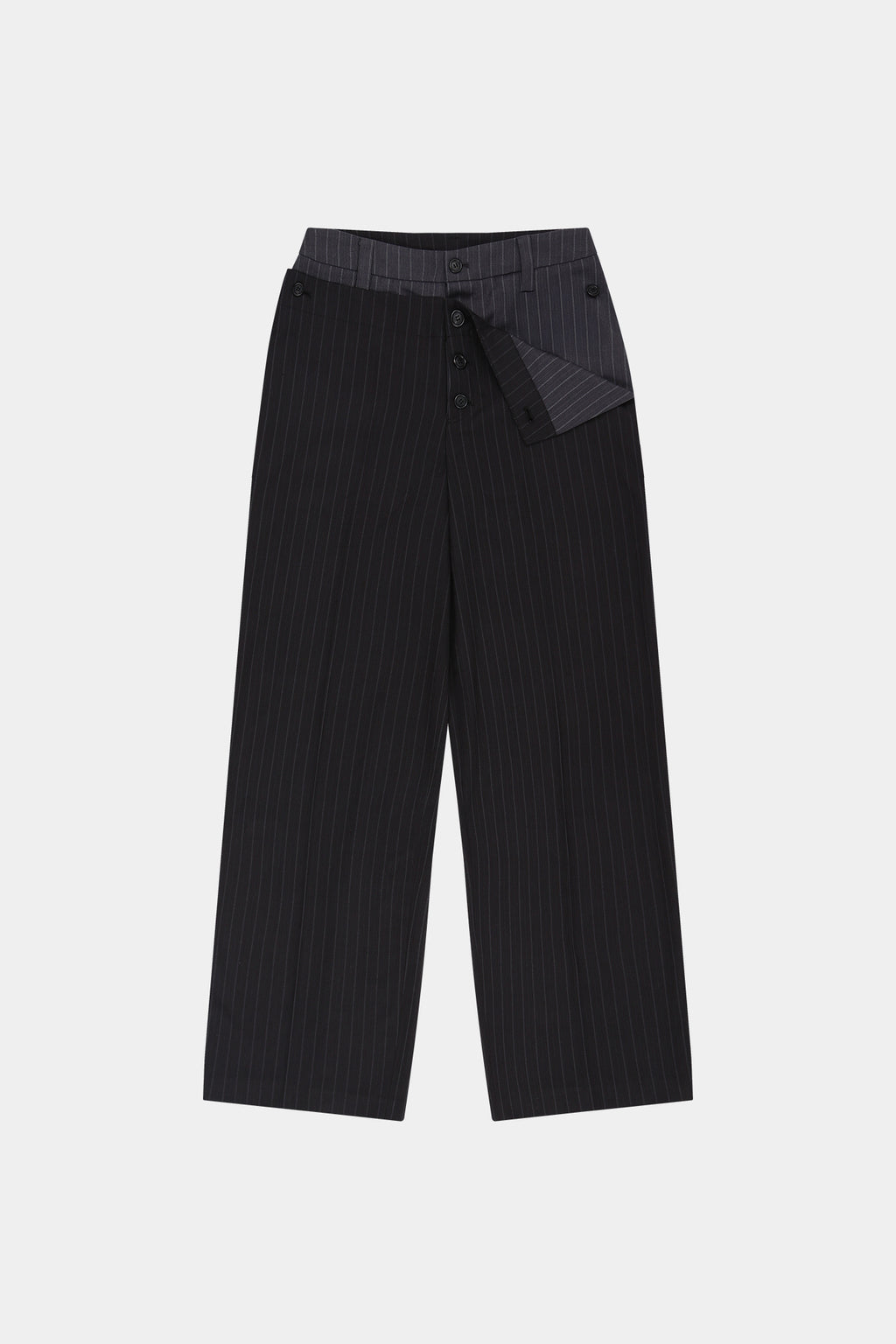 Andersson Bell - Button-Fold Trousers (Grey/Black) product image 6 | TRAB K-Fashion Australia