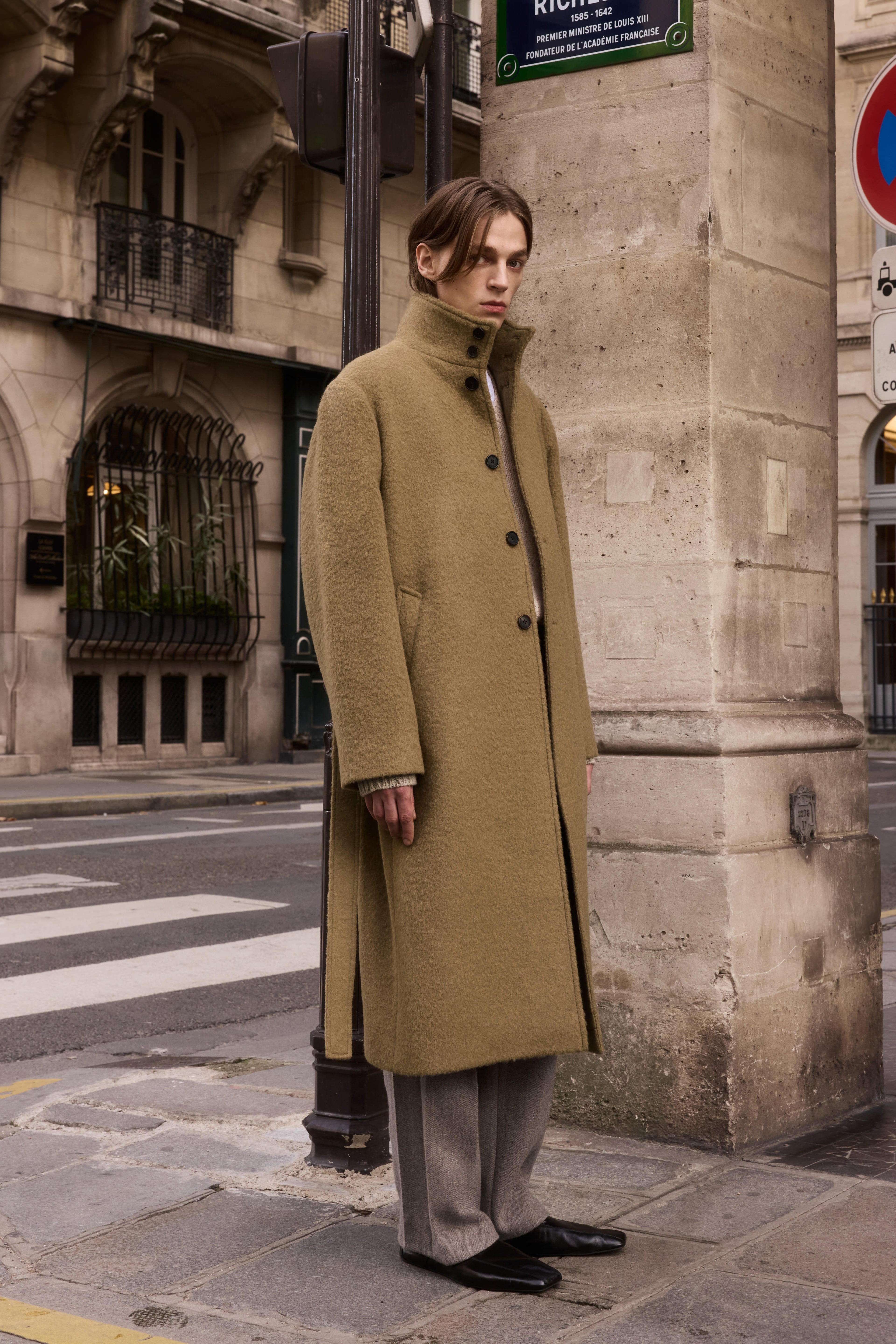 STU - High Neck Alpaca Mac Coat In (Camel) product image 7 | TRAB K-Fashion Australia