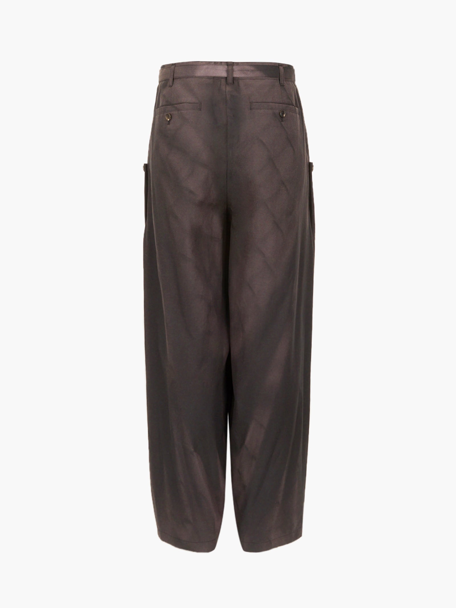 Jiyong Kim - Sun-Bleached Belted Wide Trousers (Black) product image 10 | TRAB K-Fashion Australia