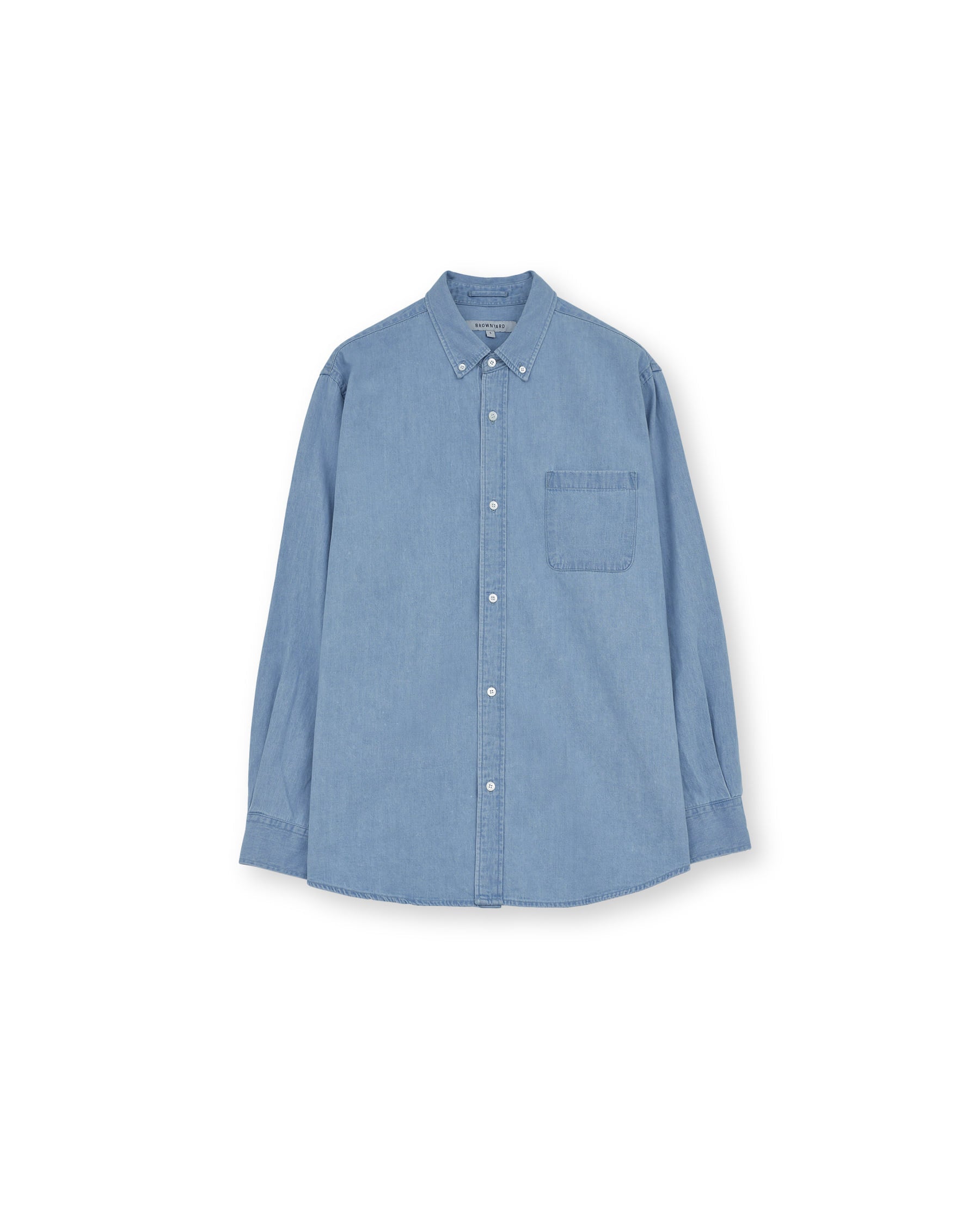 Brownyard - Button Down Denim Shirt (Light Blue) product image 3 | TRAB K-Fashion Australia