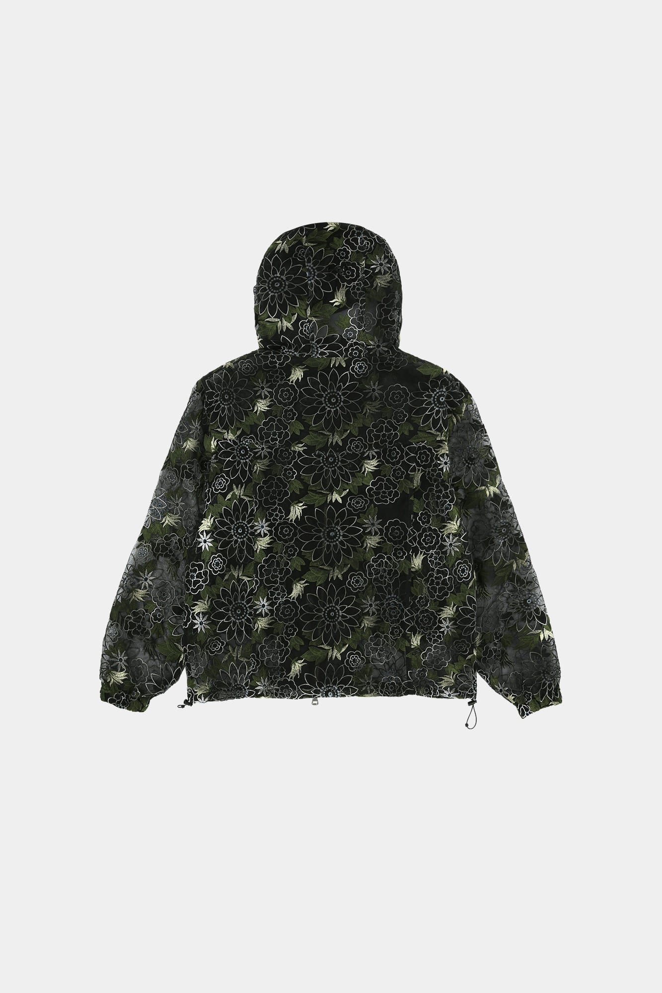 Andersson Bell - Flower Embroidery Sheer Hoodie Jacket (Black) product image 10 | TRAB K-Fashion Australia