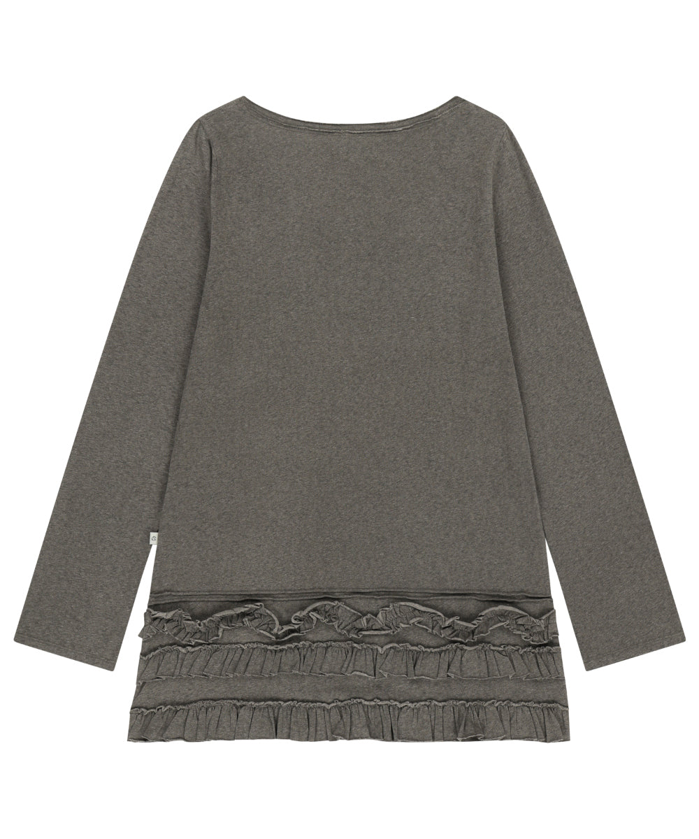 Coyseio - Bottom Multiple Frill Dress (Brown) product image 14 | TRAB K-Fashion Australia