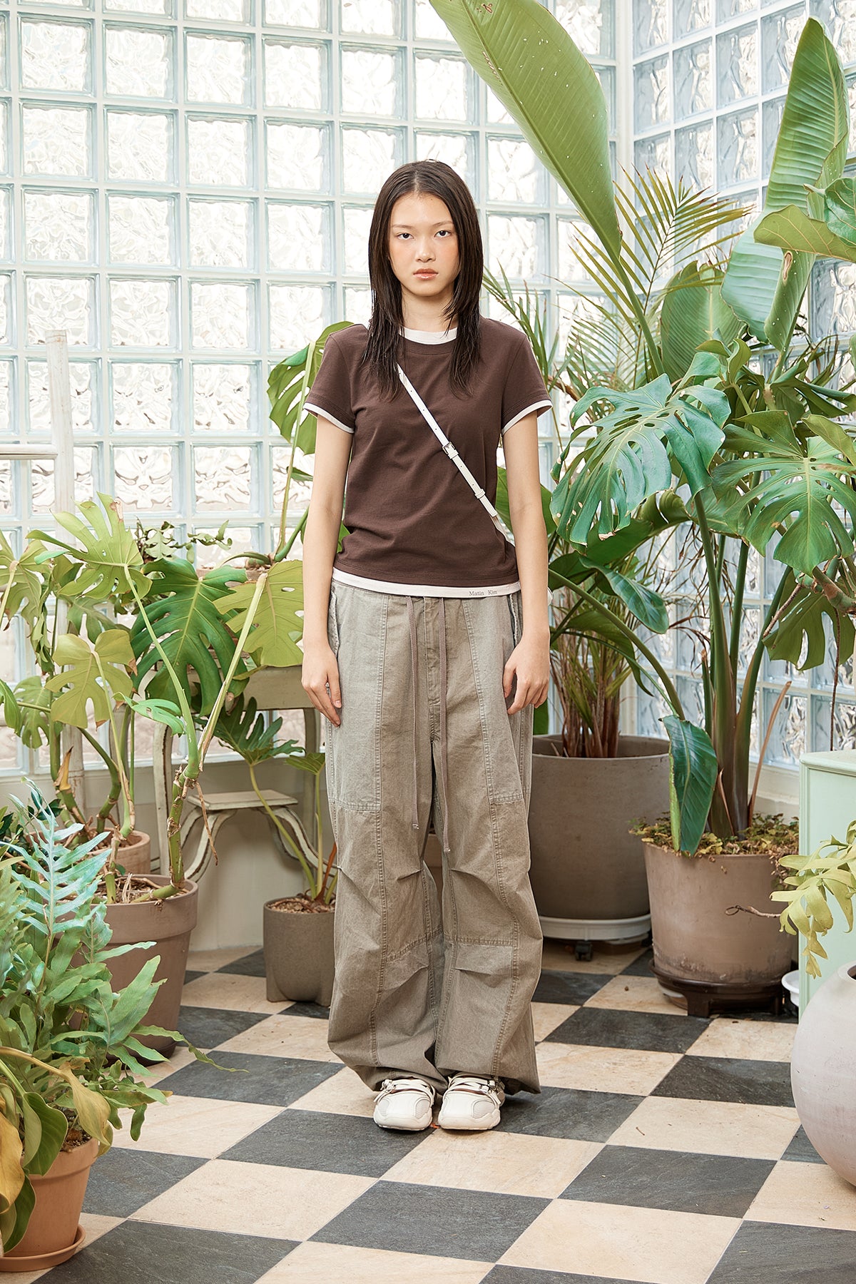 Matin Kim - Color Point Layered Top (Brown) product image 13 | TRAB K-Fashion Australia