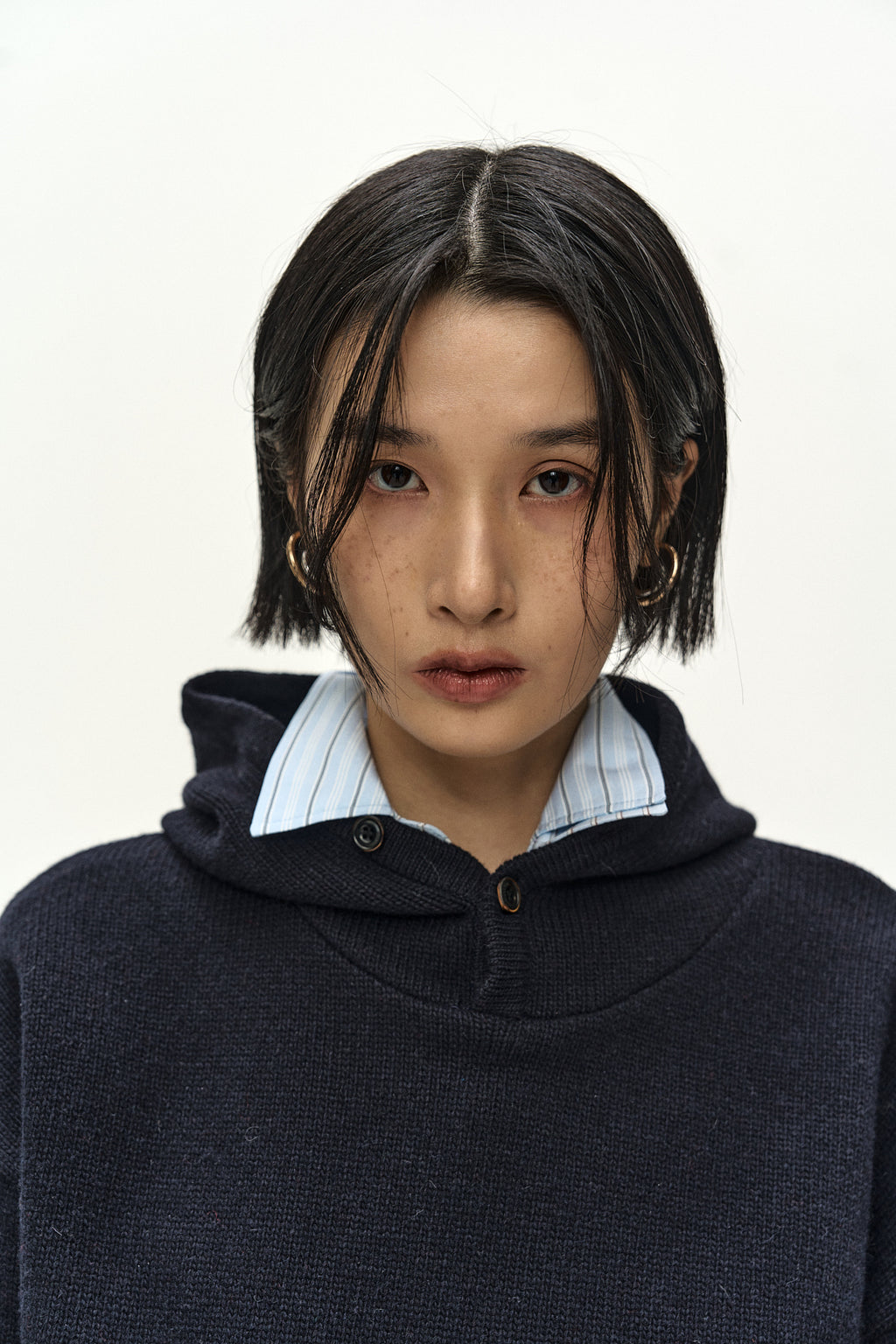 Andersson Bell - (essential) Unisex Varsity Patch Hoodie (dark Navy) (Dark Navy) product image 7 | TRAB K-Fashion Australia