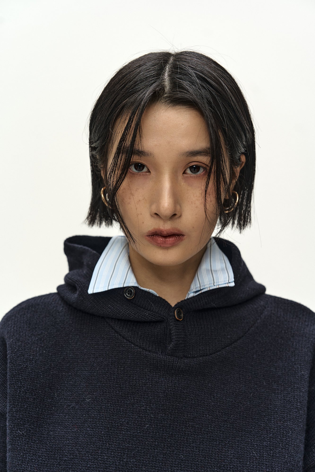 Andersson Bell - (essential) Unisex Varsity Patch Hoodie (dark Navy) (Dark Navy) product image 7 | TRAB K-Fashion Australia