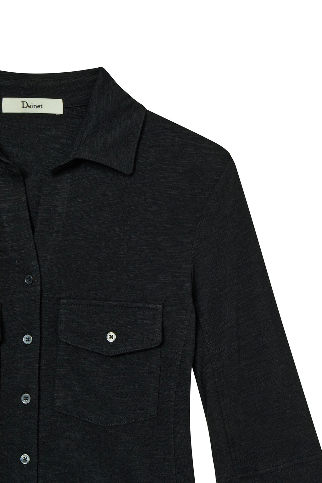 Deinet - Button Collar T-Shirt (Black) product image 12 | TRAB K-Fashion Australia