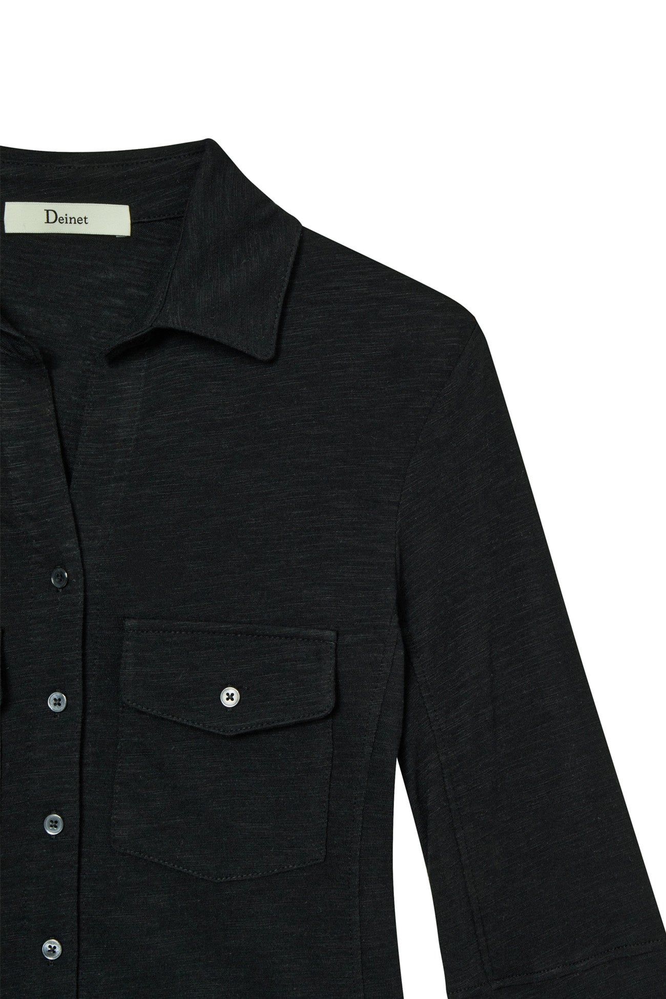 Deinet - Button Collar T-Shirt (Black) product image 12 | TRAB K-Fashion Australia