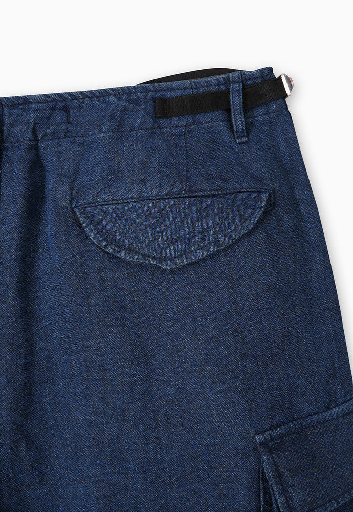 Art if acts - Linen M-51 Shorts (Indigo) product image 11 | TRAB K-Fashion Australia