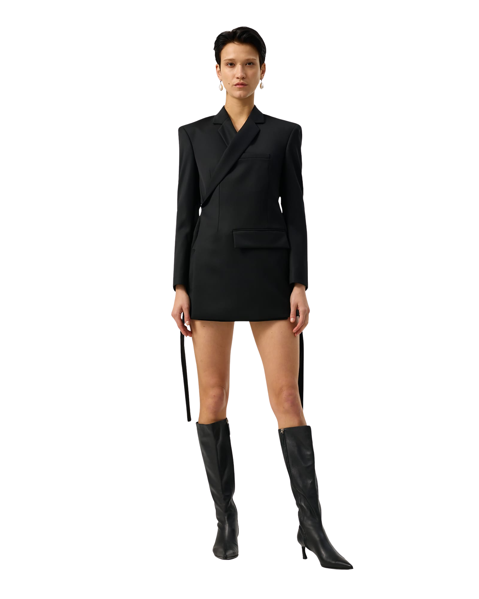 Kimhe Kim - Id Double-Breasted Blazer (Black) product image 6 | TRAB K-Fashion Australia