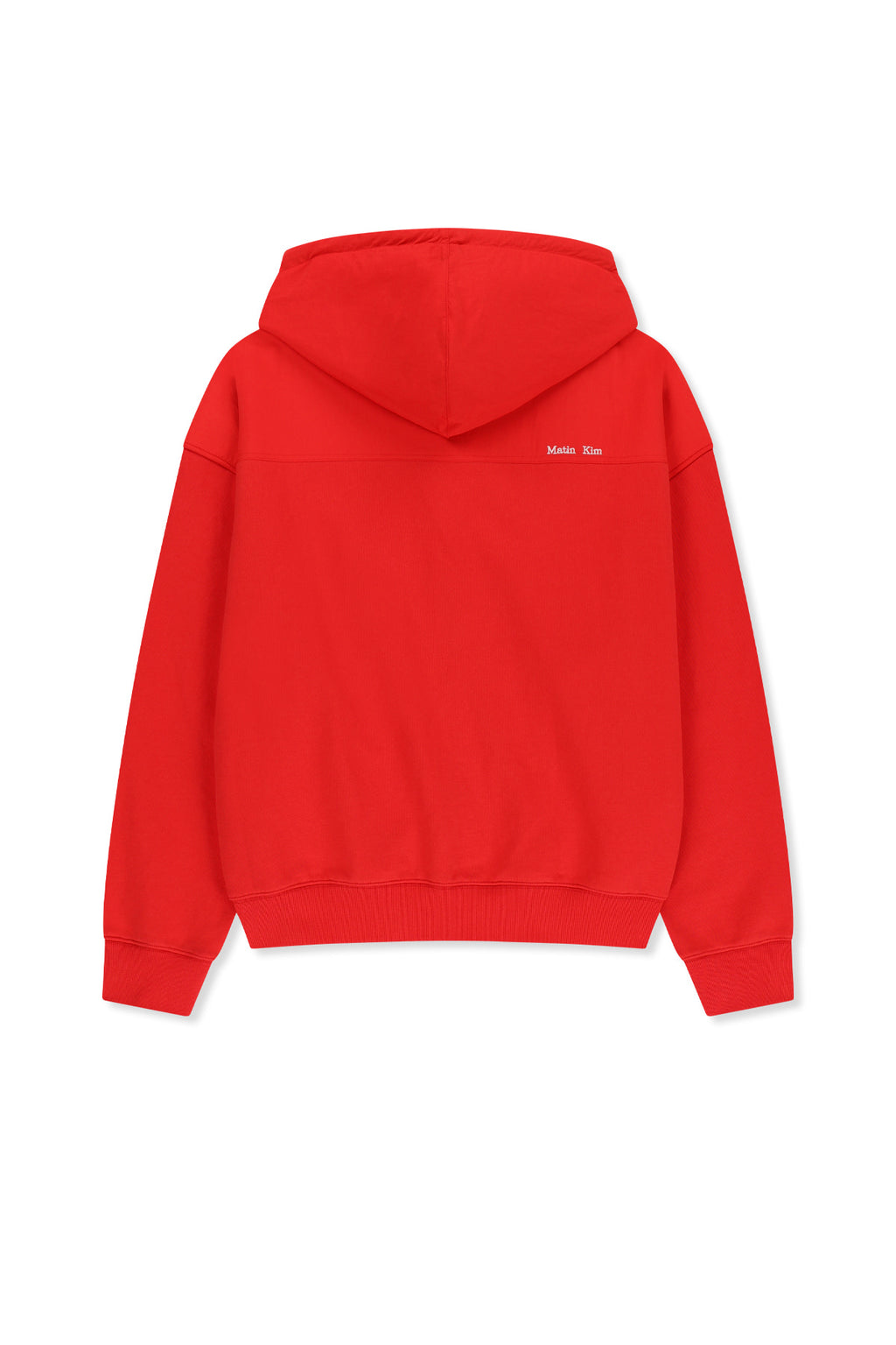 Matin Kim - Color Block Hoody Zip Up (Red) product image 2 | TRAB K-Fashion Australia