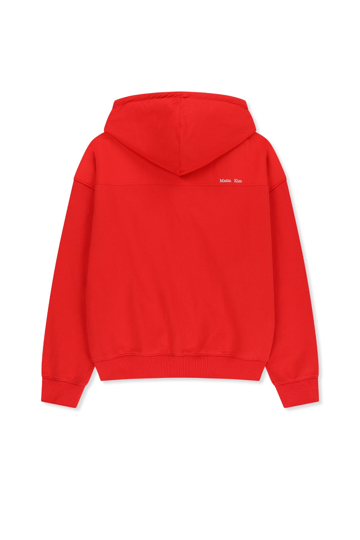 Matin Kim - Color Block Hoody Zip Up (Red) product image 2 | TRAB K-Fashion Australia