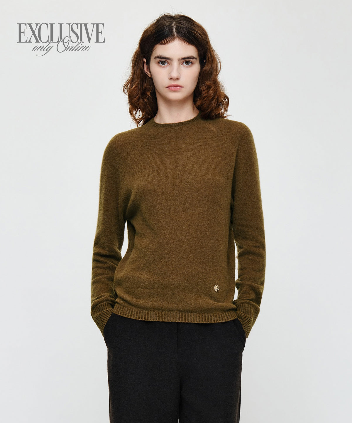 Marithe & Francois Girbaud - Premium Merino Wool Half Neck Knit (Brown) product image 1 | TRAB K-Fashion Australia