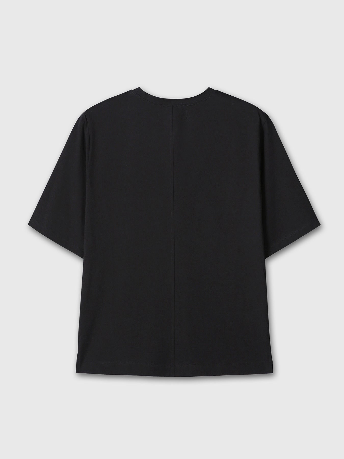 Tonywack - High-Density Relaxed Cotton T-Shirt (Black) product image 8 | TRAB K-Fashion Australia