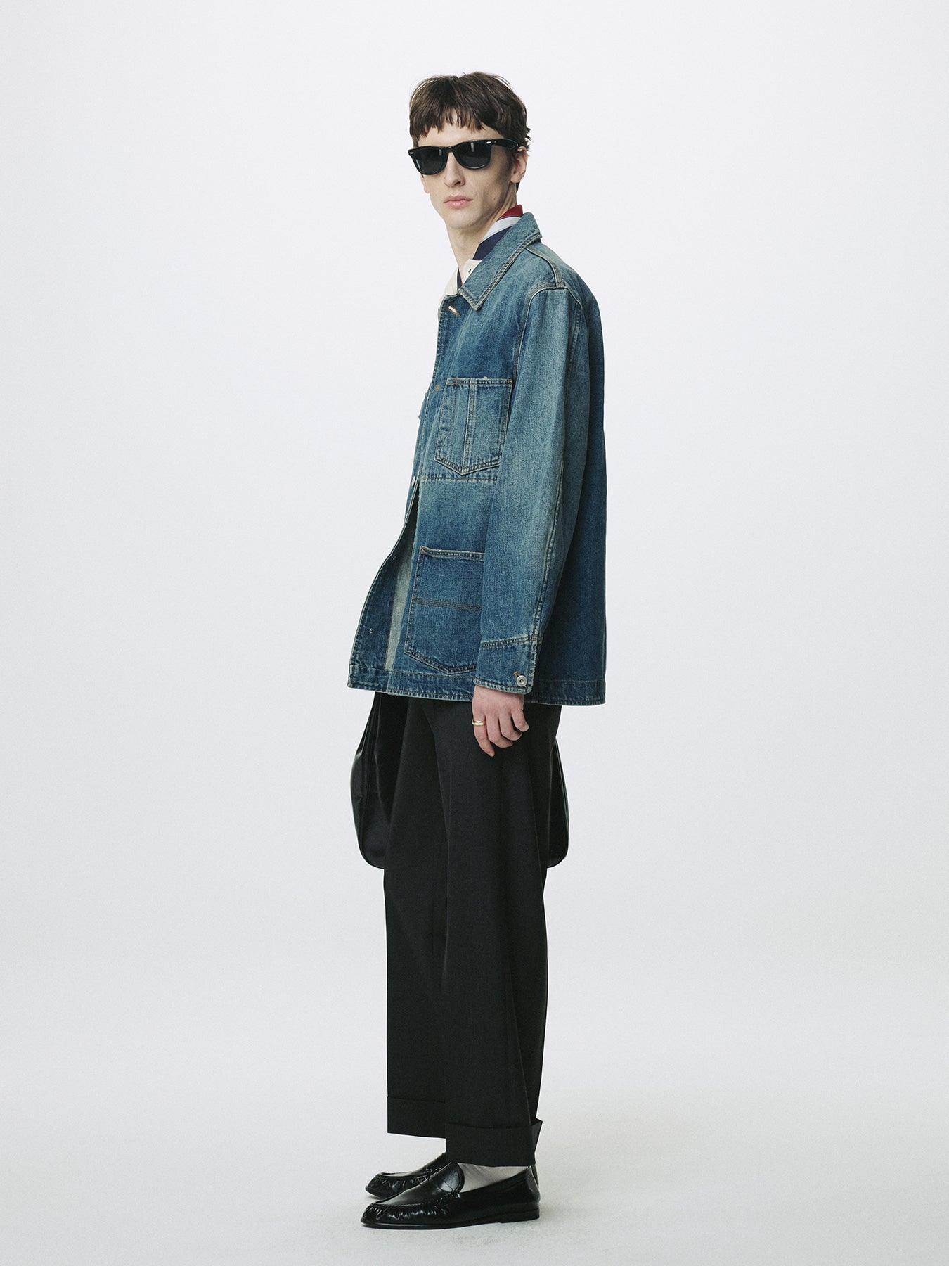 Tonywack - Garment Washed Denim Chore Jacket (Washed Blue) product image 2 | TRAB K-Fashion Australia
