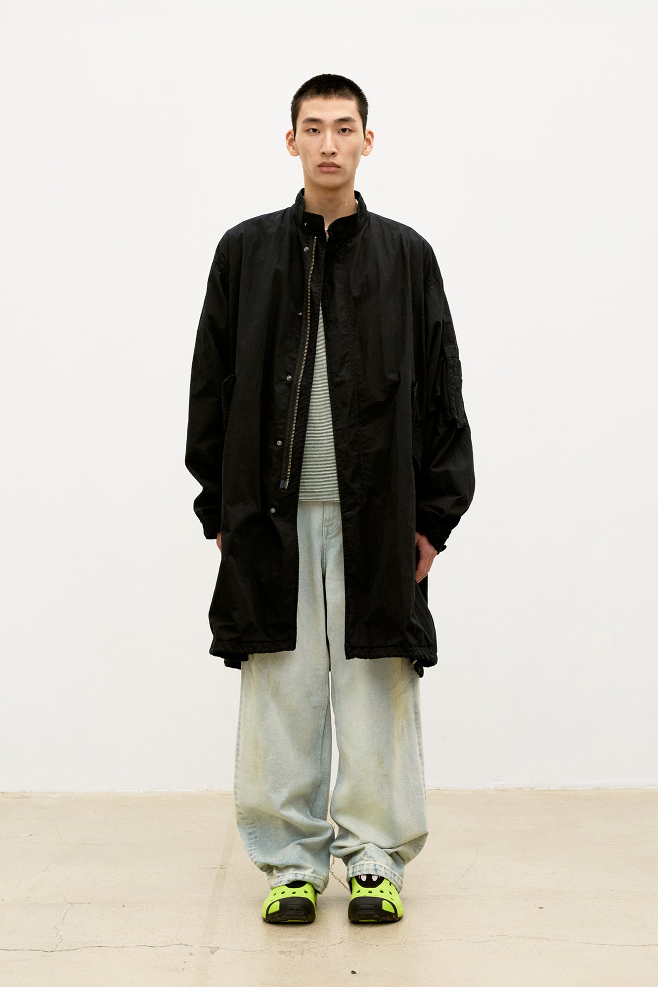 Coor - Garment Dyed Fishtail Parka (Washed Black) product image 2 | TRAB K-Fashion Australia