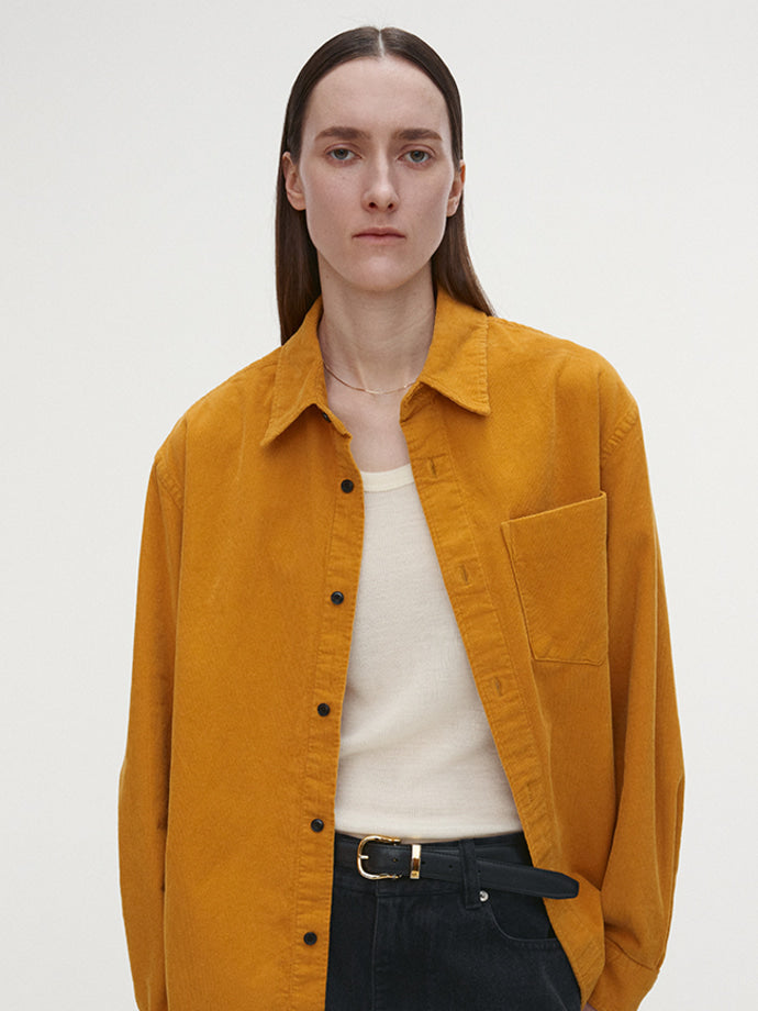 Tonywack - Washed Corduroy Distressed Shirt (Mustard) product image 4 | TRAB K-Fashion Australia