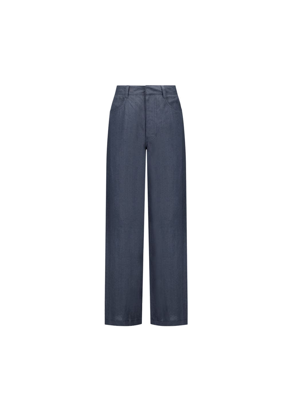 Amomento - Linen Straight Pants (Blue) product image 5 | TRAB K-Fashion Australia