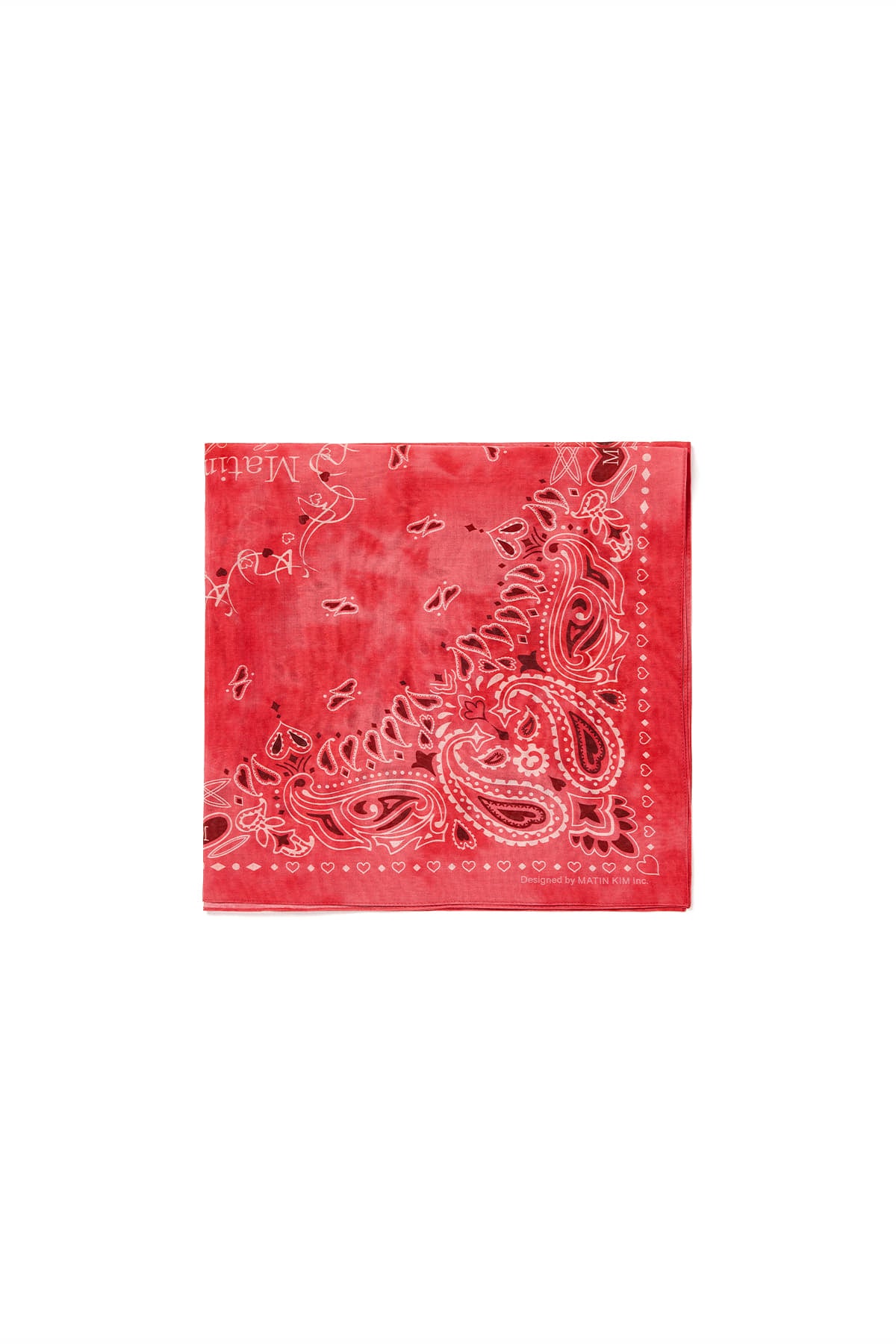 Matin Kim - Matin Vintage Printed Bandana (Red) product image 5 | TRAB K-Fashion Australia
