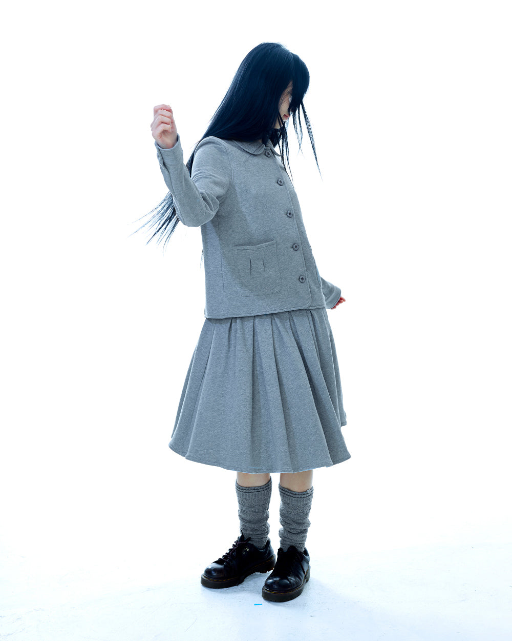 Coyseio - Mori Knee Socks (Charcoal) product image 6 | TRAB K-Fashion Australia