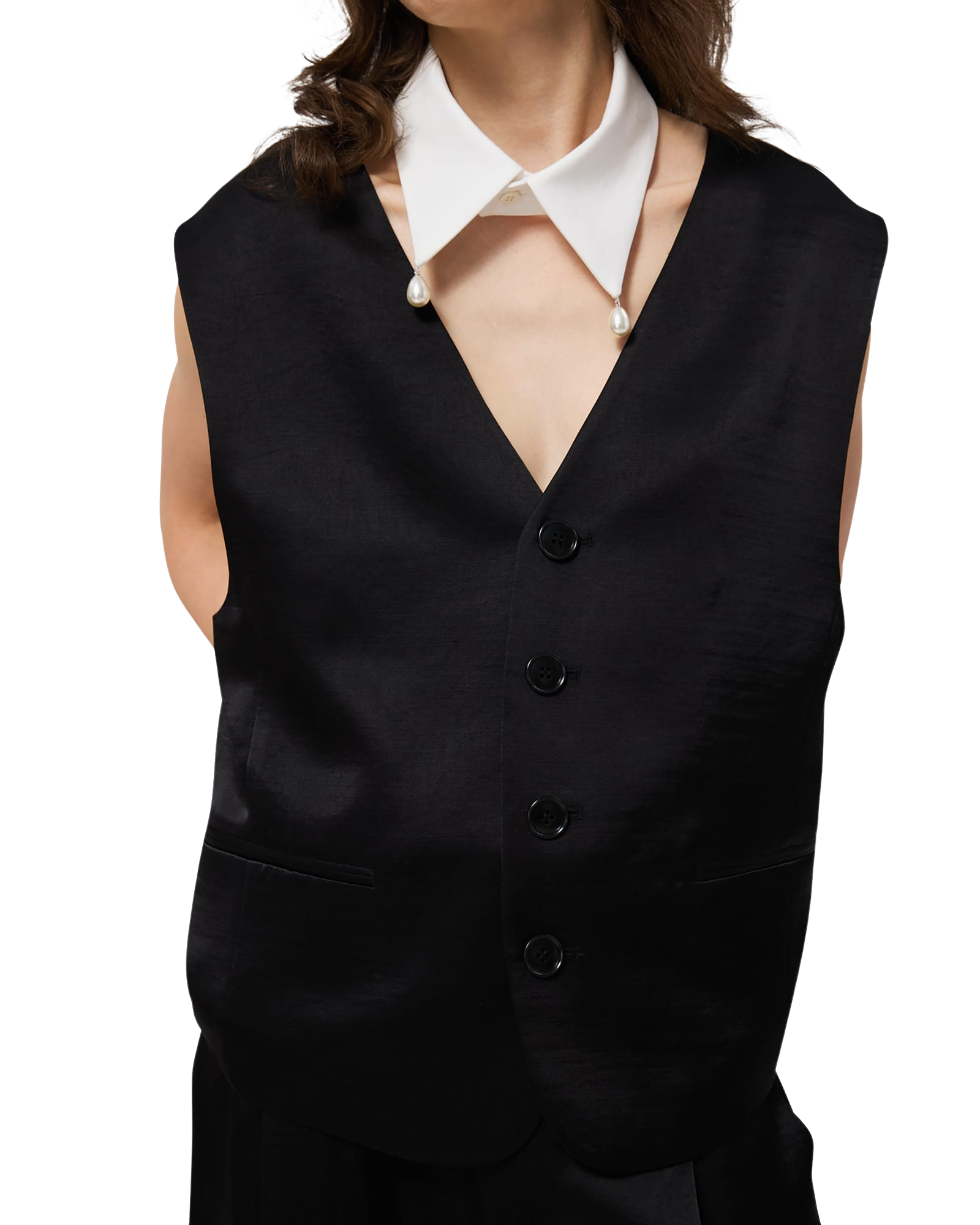 Kimhe Kim - Pearl Twins Drops Collar (White) product image 9 | TRAB K-Fashion Australia