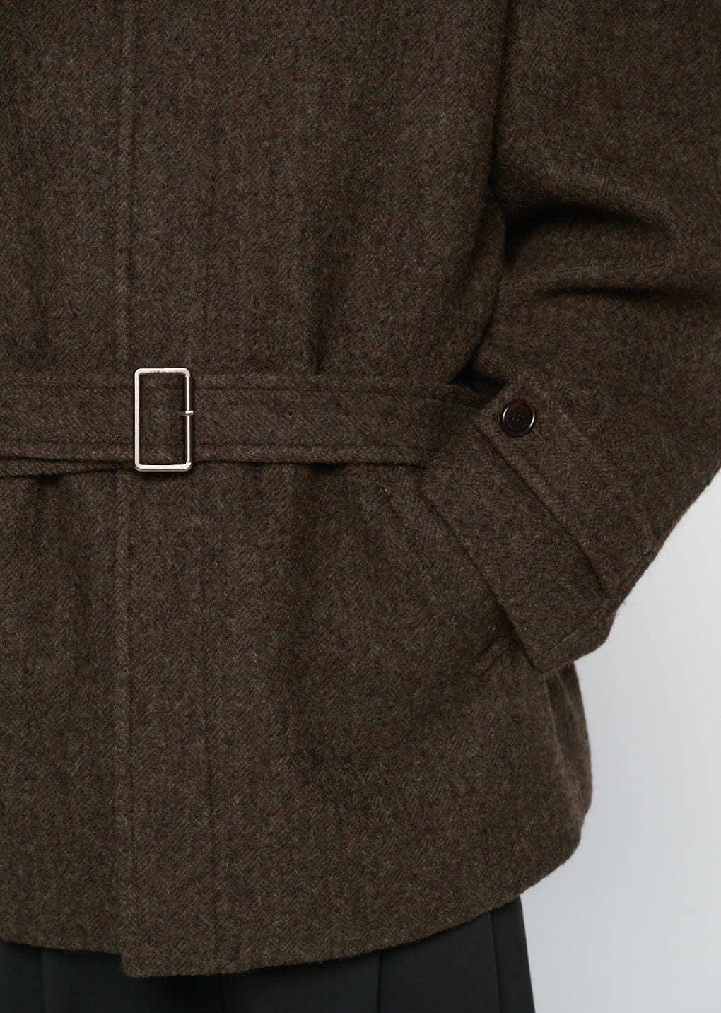 Amomento - belted mid coat (Khaki) product image 8 | TRAB K-Fashion Australia