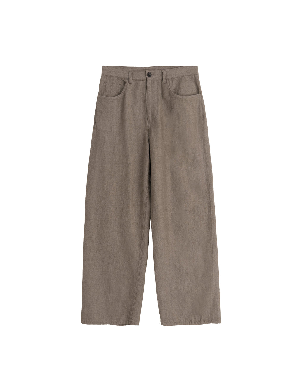 Brownyard - Boiled Wool Twill Pants (Brown) product image 6 | TRAB K-Fashion Australia