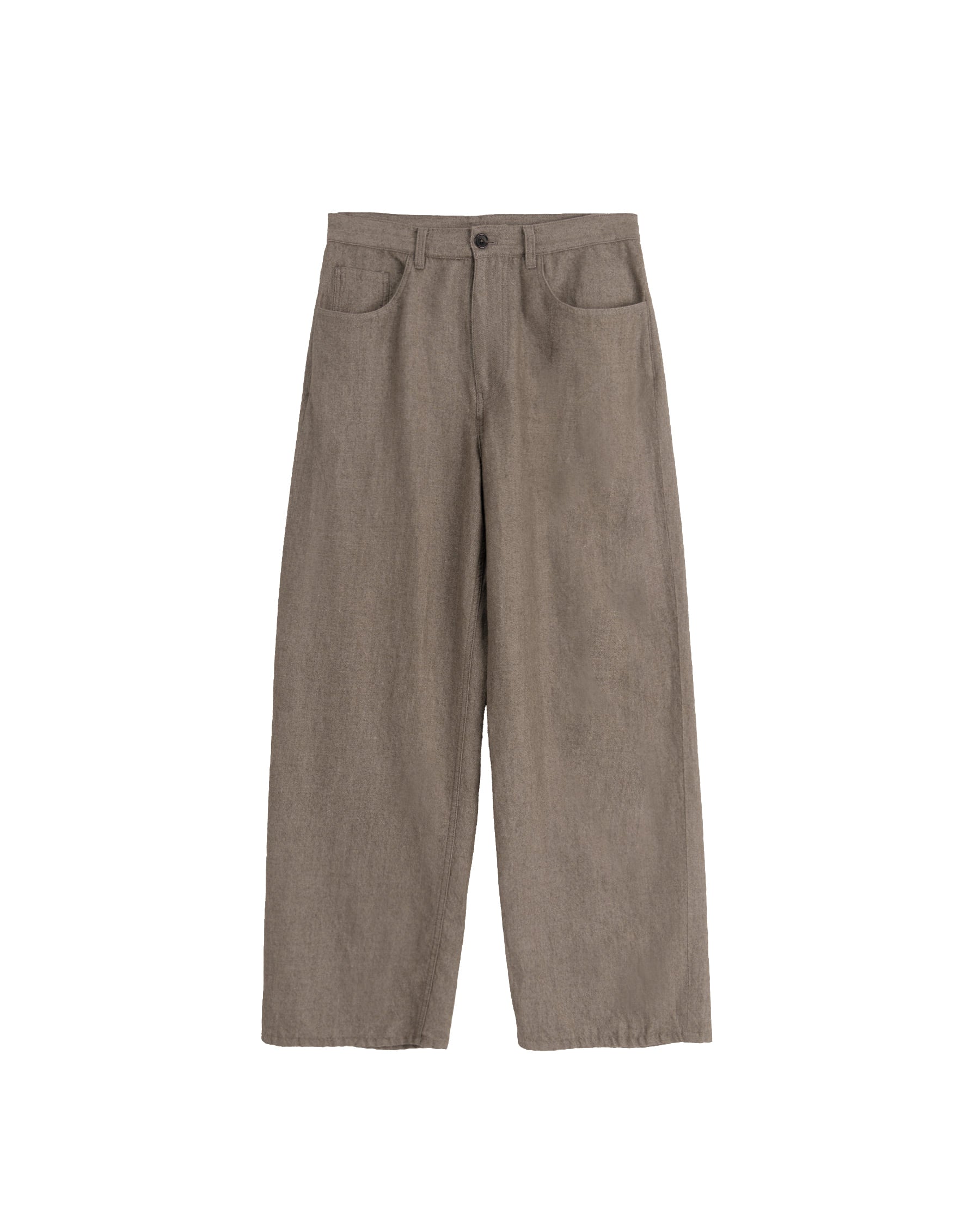 Brownyard - Boiled Wool Twill Pants (Brown) product image 6 | TRAB K-Fashion Australia