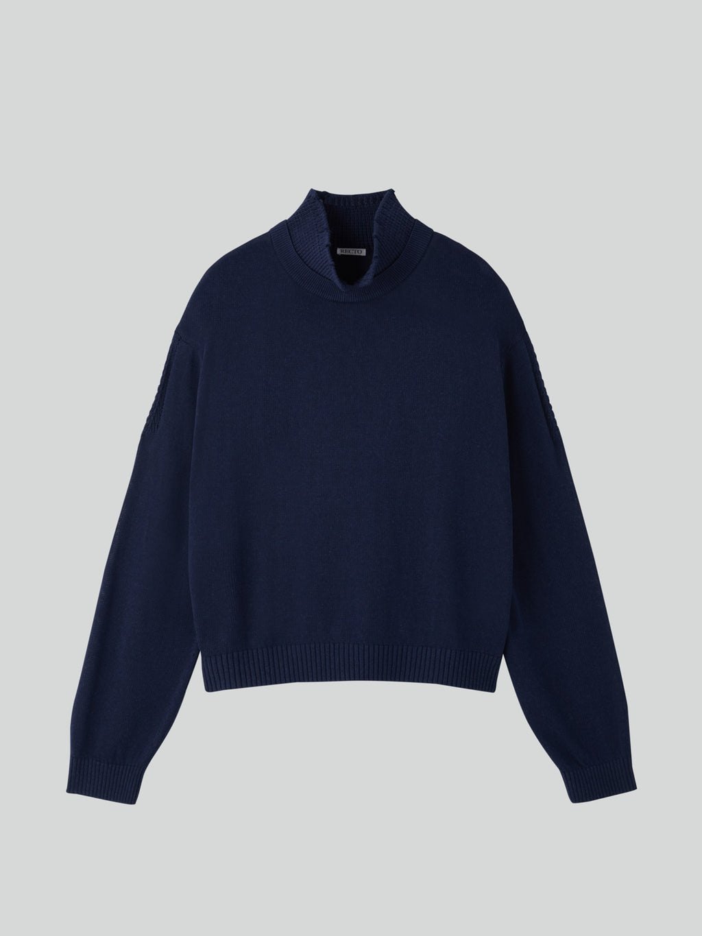 Recto - Waffle Collar Knit Top (Purple Blue) product image 1 | TRAB K-Fashion Australia