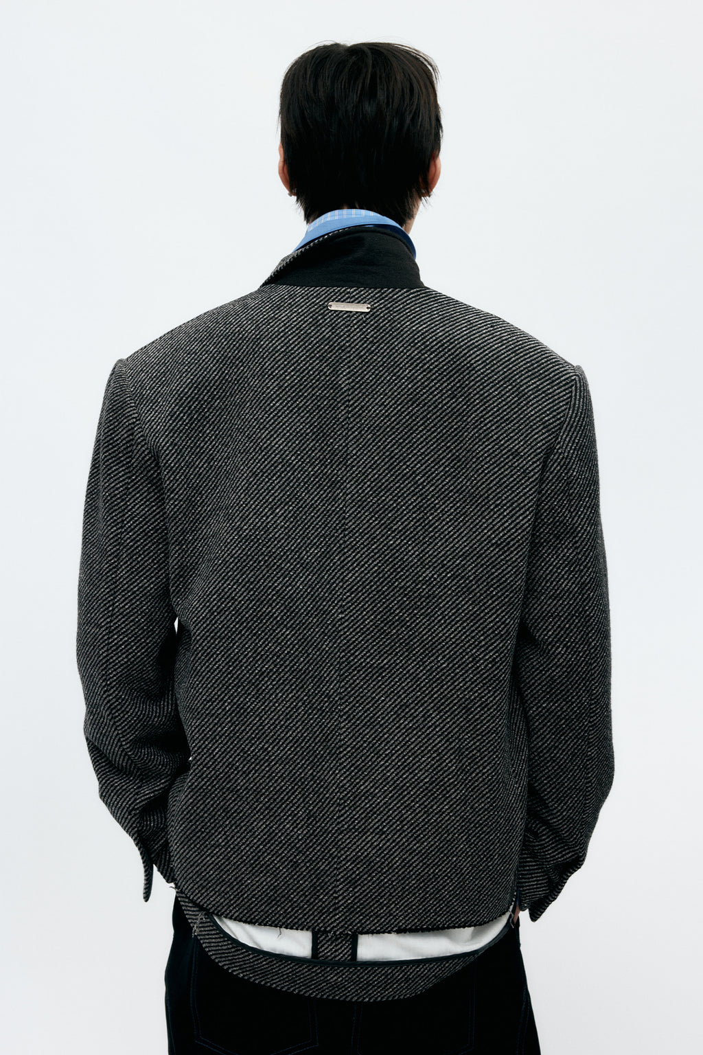 Andersson Bell - Unisex Inside-Out Wool Jacket (Grey) product image 2 | TRAB K-Fashion Australia