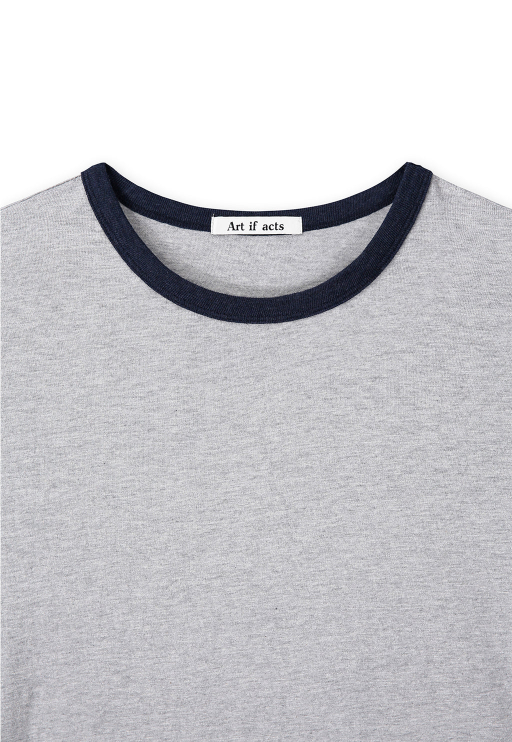 Art if acts - Slub Ringer Tee (Melange Grey/Navy) product image 8 | TRAB K-Fashion Australia