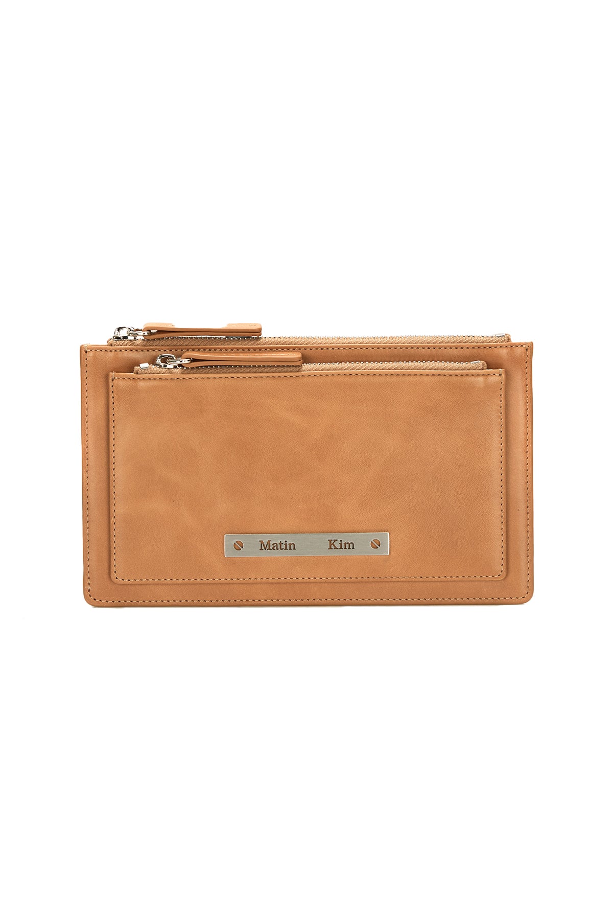Matin Kim - Vintage Leather Clutch Bag (Beige) product image 1 | TRAB K-Fashion Australia