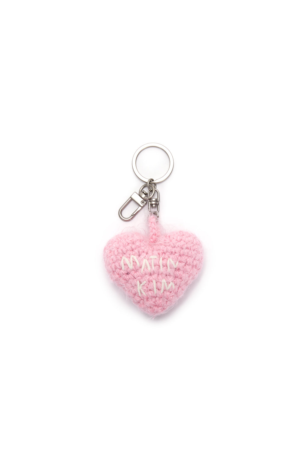 Matin Kim - Heart Knit Keyring (Pink) product image 4 | TRAB K-Fashion Australia