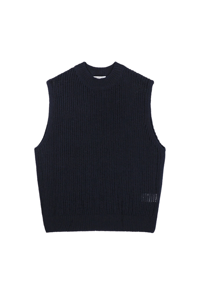 Art if acts - Plain Knit Vest (Navy) product image 5 | TRAB K-Fashion Australia