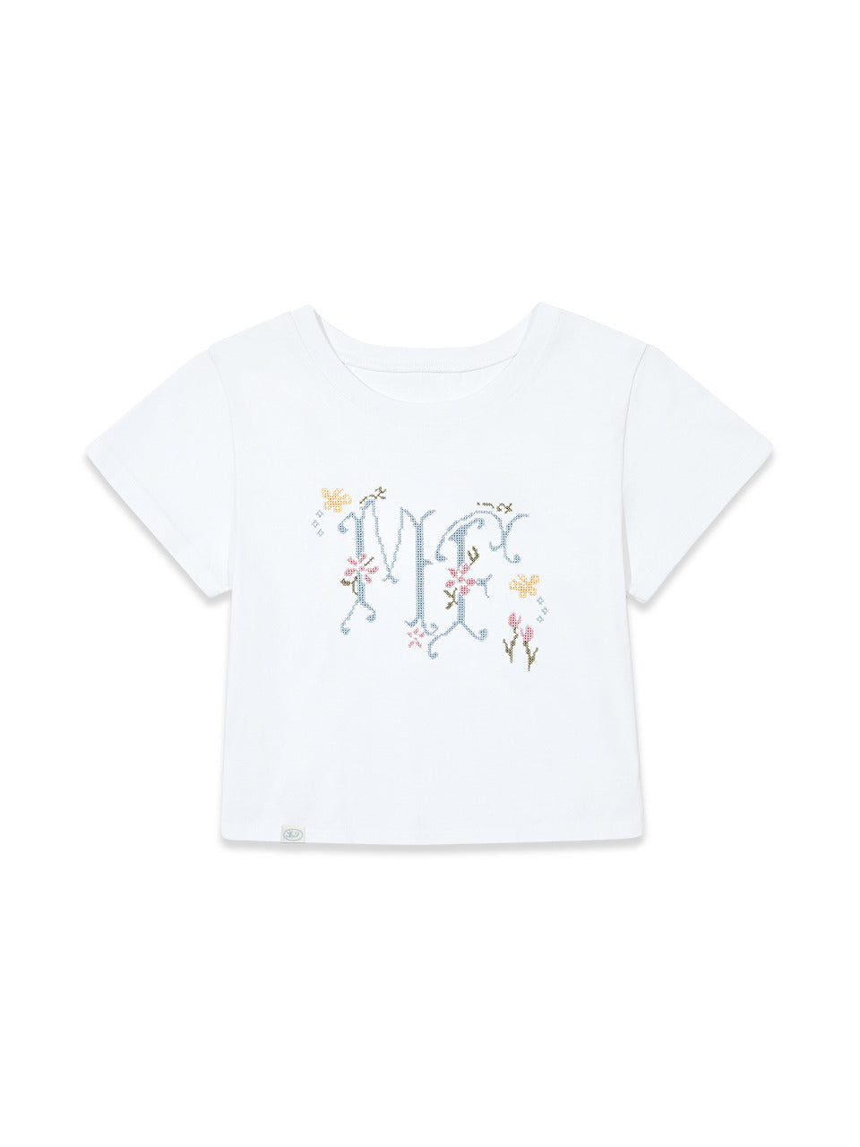 Margarin Fingers - Cross Stitch Logo T-Shirt (White) product image 2 | TRAB K-Fashion Australia