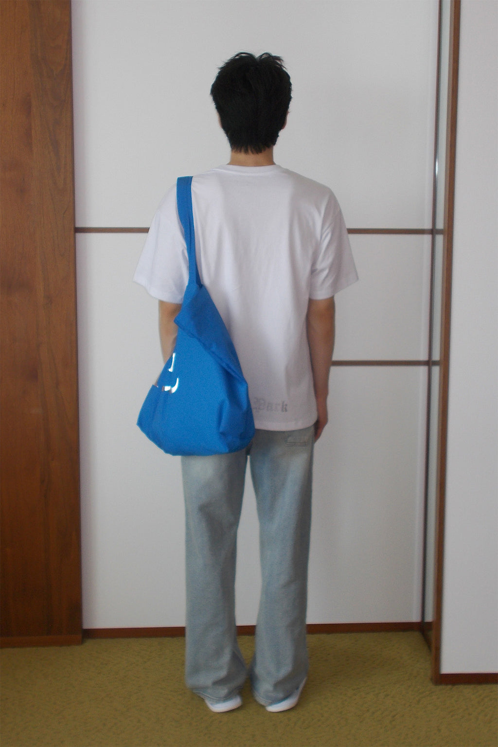 Deinet - Point Logo Shoulder Big Bag (Blue) product image 3 | TRAB K-Fashion Australia