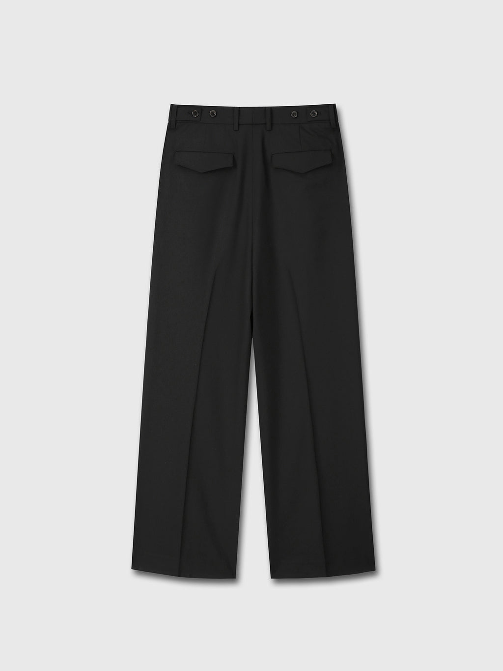 Tonywack - Light Wool Pleated Wide Trousers (Black) product image 10 | TRAB K-Fashion Australia