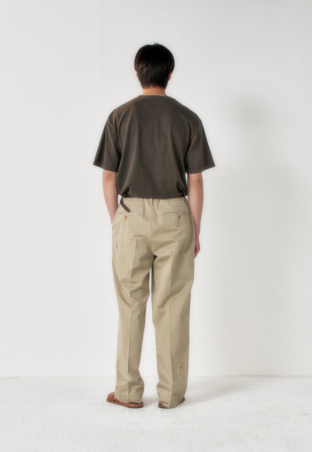 Art if acts - Garment Dyed Slub Pocket T-Shirt (Khaki Grey) product image 4 | TRAB K-Fashion Australia