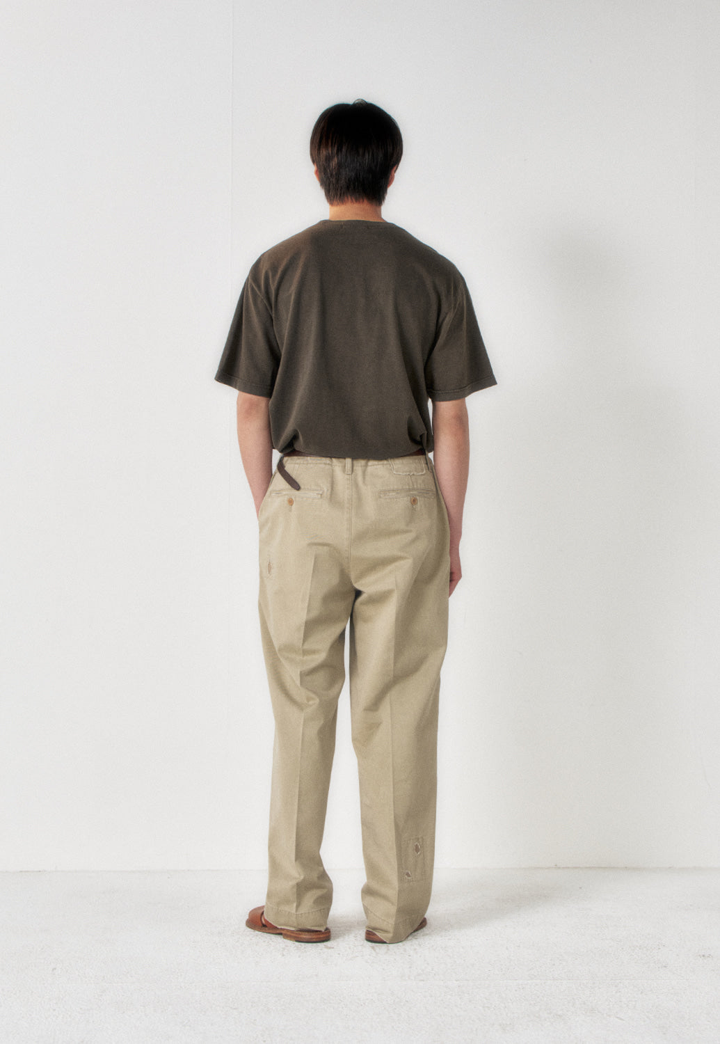 Art if acts - Garment Dyed Slub Pocket T-Shirt (Khaki Grey) product image 4 | TRAB K-Fashion Australia