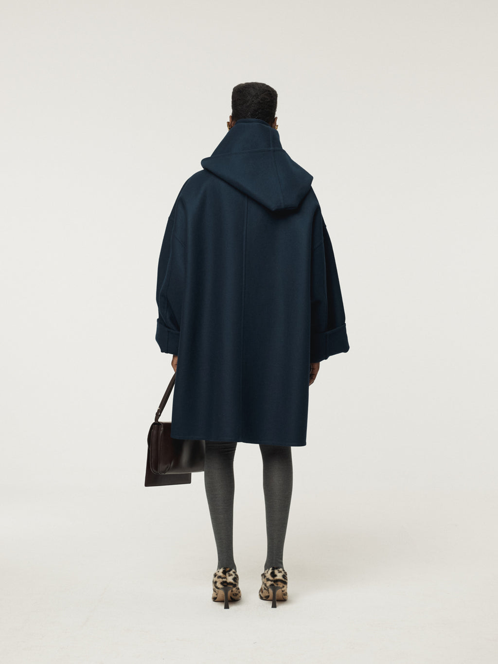 Recto - Oversized Handmade Hoody Coat (Navy) product image 2 | TRAB K-Fashion Australia